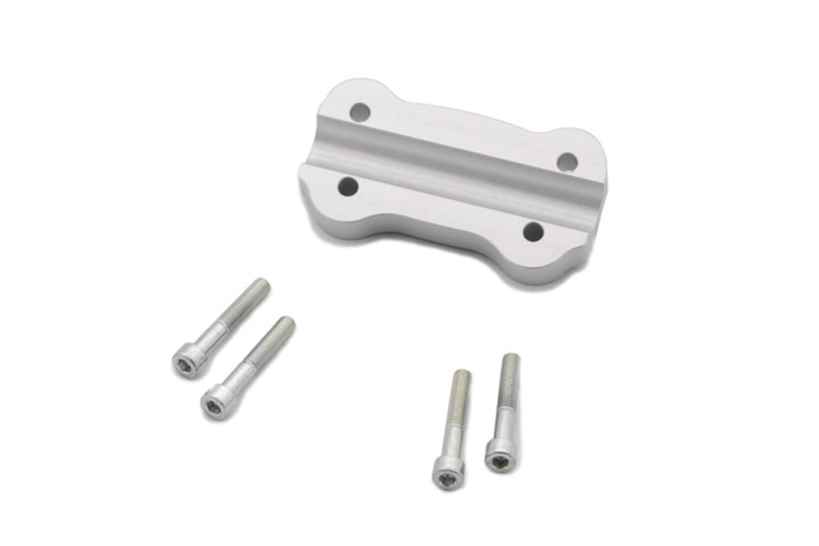 SW-Motech Bar riser - H=18 mm. Silver. Kawasaki Versys 650 (07-14)., silver