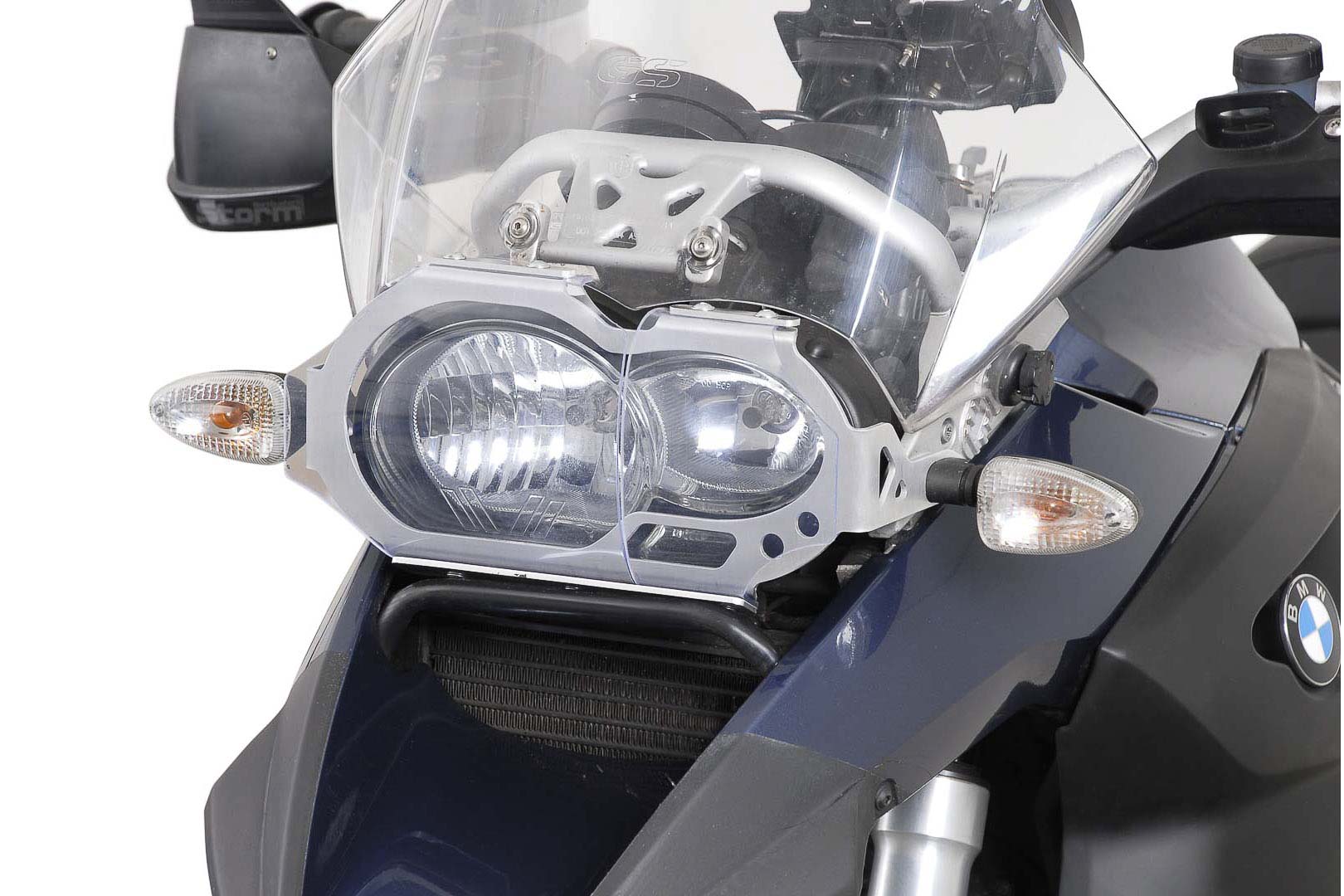 SW-Motech Headlight guard - Bracket with PVC panel. BMW R 1200 GS (04-07). Headlight guard - Bracket with PVC panel - BMW R 1200 GS (04-07)
