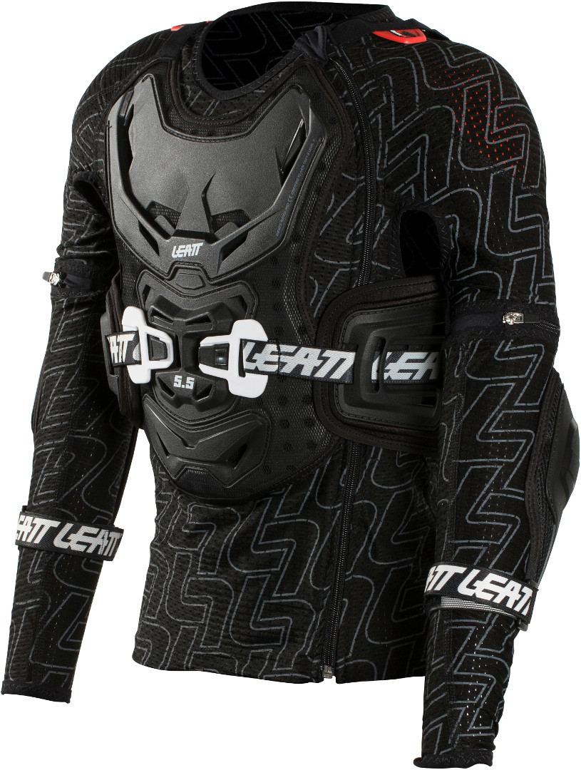 Leatt Body Protector 5.5 Kids Motocross Protector Shirt, black, Size S M, black, Size S M