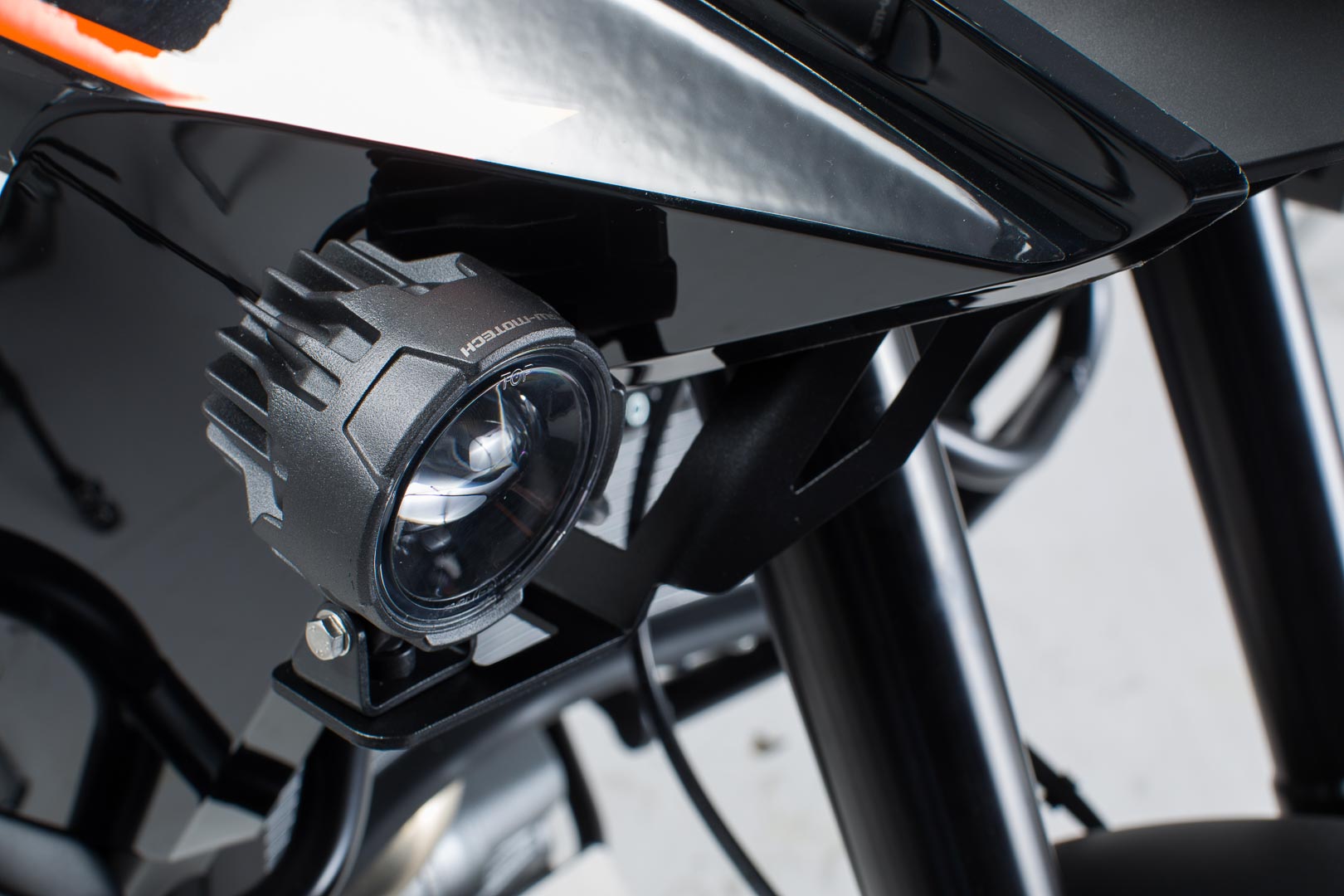 SW-Motech Light mounts - Black. KTM 1050/1090 Adv., 1190 Adv./R., black