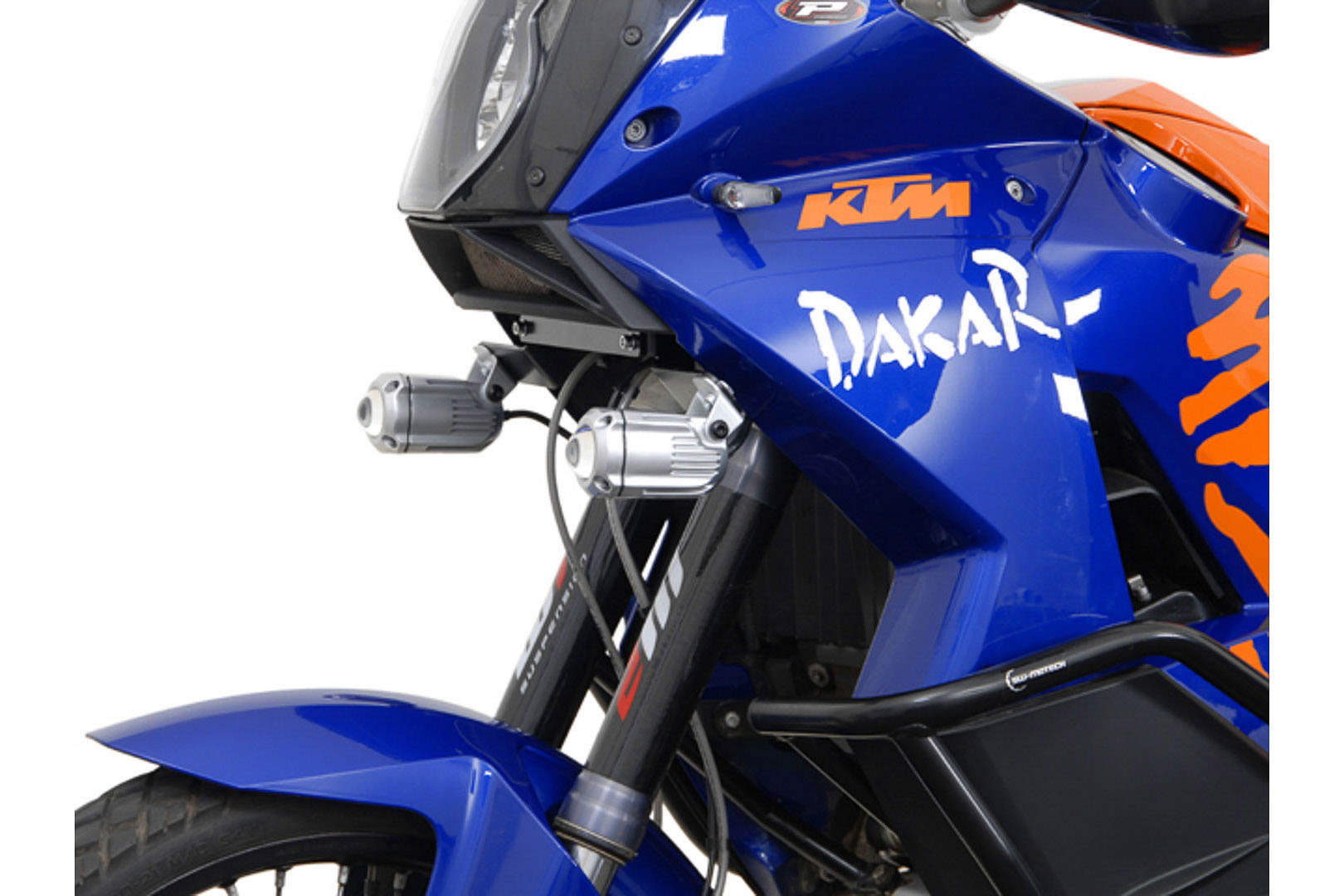 SW-Motech Light mounts - Black. KTM LC8 950 / 990 Adventure., black