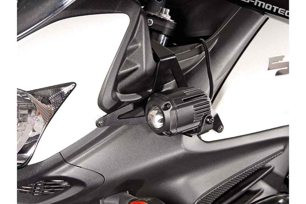 SW-Motech Light mounts - Black. Suzuki DL650 V-Strom (11-16) / XT (15-16).