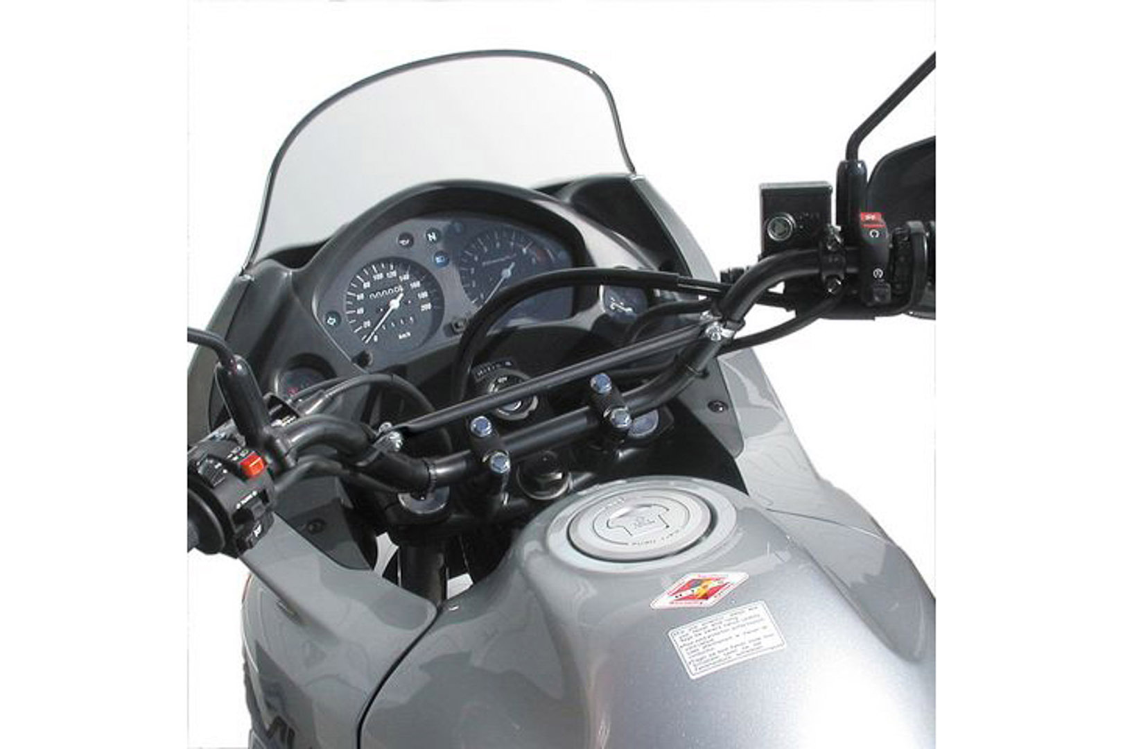 SW-Motech Crossbar - For handlebar Ø 22 mm. Ø 12 mm. Black., black, Size One Size