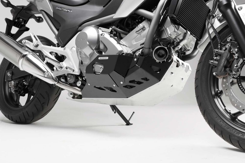 SW-Motech Engine guard - Nero/Argento. Honda NC700 / NC750 con DCT.