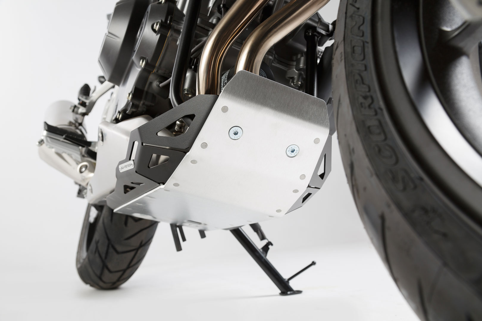 SW-Motech Engine guard - Black/Silver. Honda CB500X (13-18)., black-silver, black-silver, Size One Size