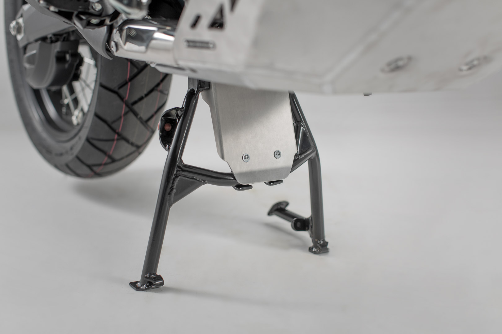 SW-Motech Engine guard extension for centerstand - Silver. Honda CRF1000L Africa Twin (15-17)., silver, Size One Size