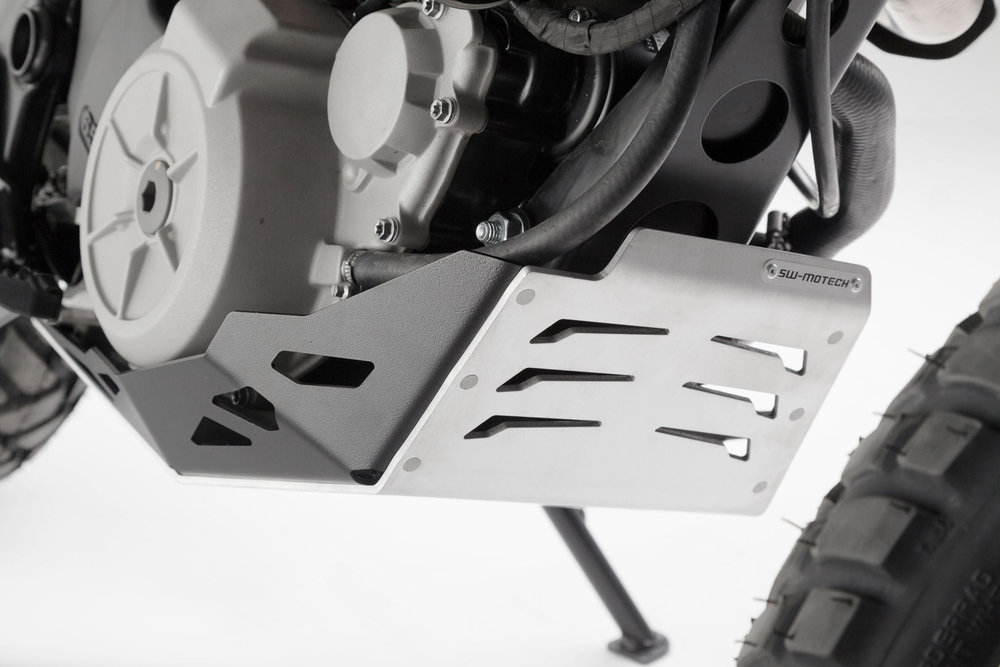 SW-Motech Husqvarna TR 650 發動機護罩(黑色/銀色)