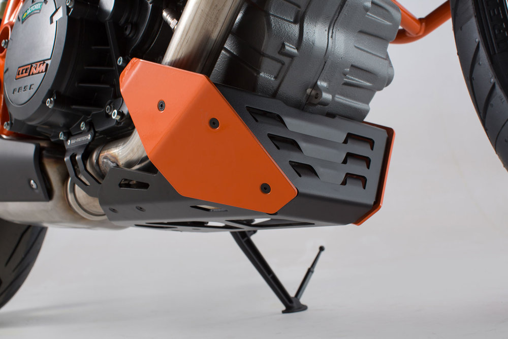 SW-Motech Frontspoiler - Orange/Svart. KTM 1290 Super Duke R / GT.