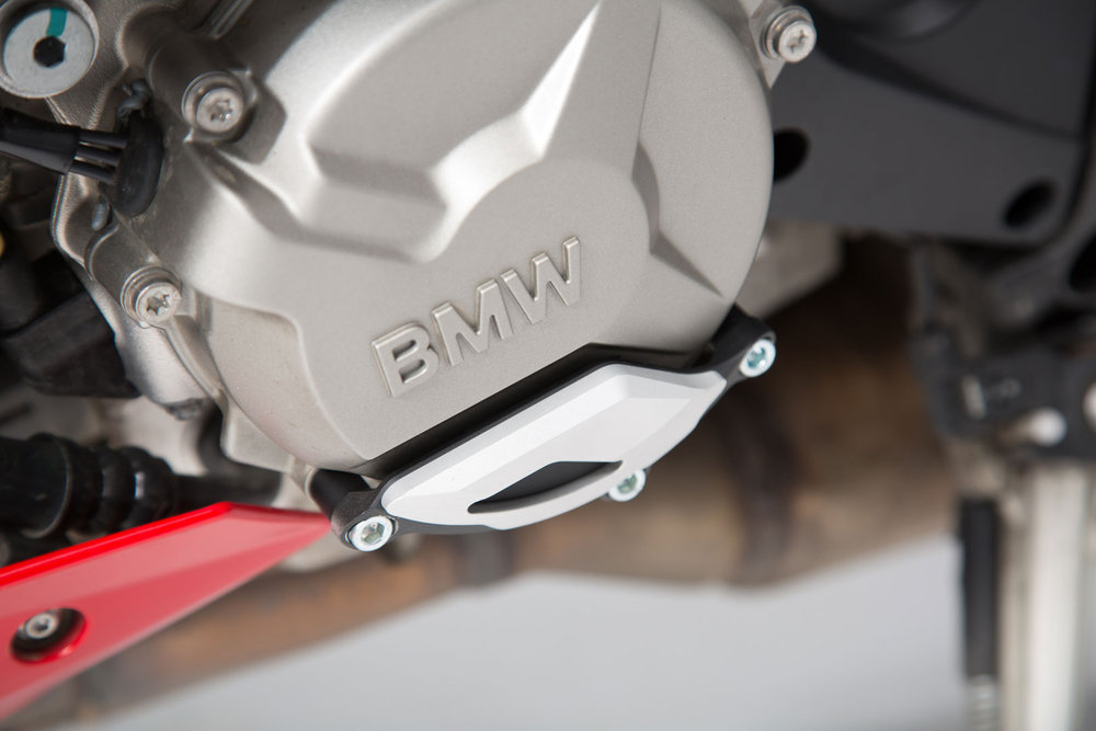 SW-Motech Engine Case Protector - Sort/sølv. BMW S1000R / RR / XR.