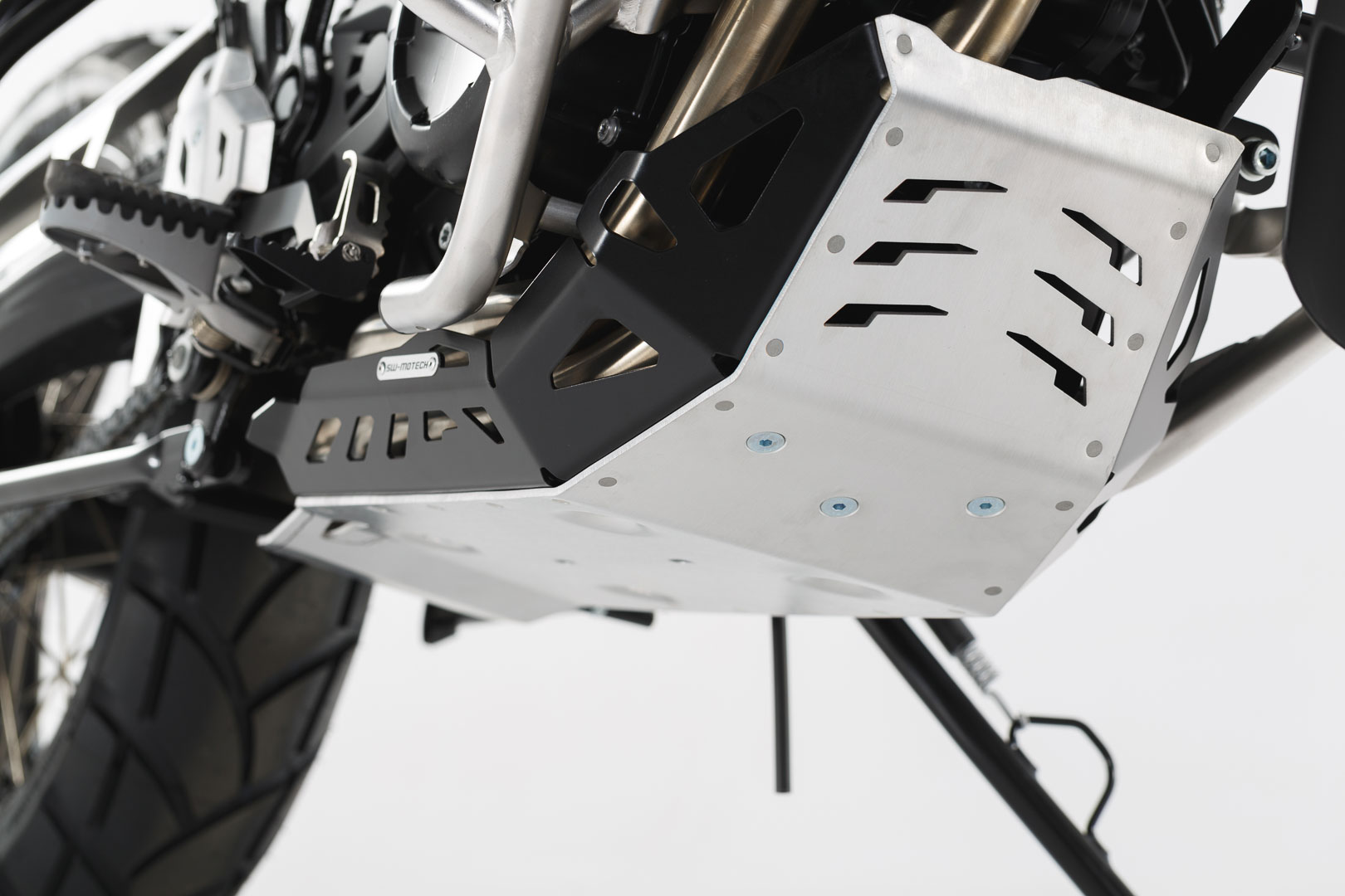 SW-Motech Engine guard - Black/Silver. BMW GS-models / Husqvarna Nuda 900., black-silver, black-silver, Size One Size