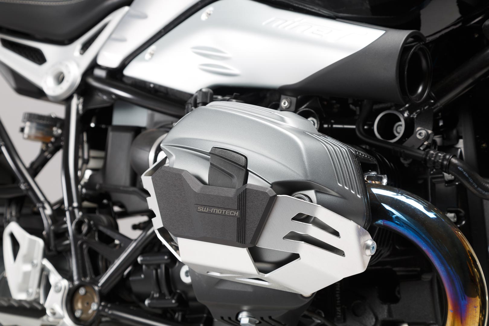 SW Motech BMW R1200 R GS Adv R nineT Cylinder Guard Silver