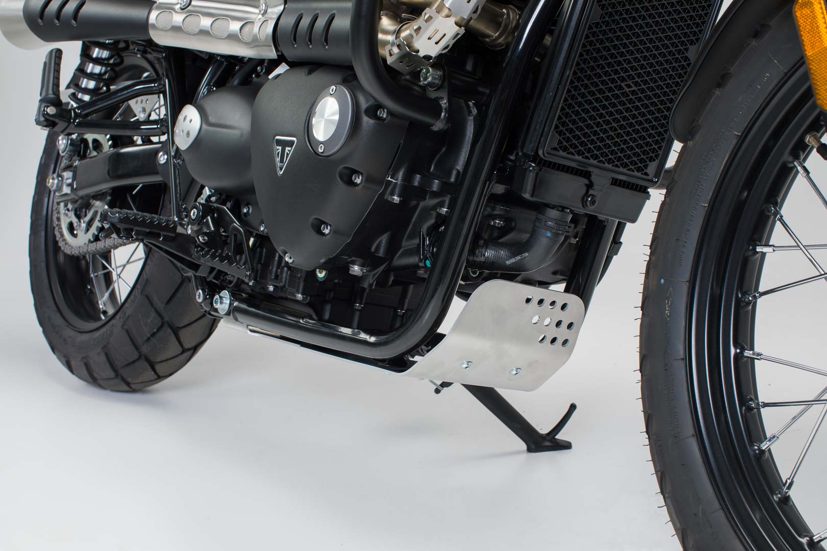 SW-Motech Engine guard - Silver. Bonneville, Speed, Street, Thruxton., silver, Size One Size