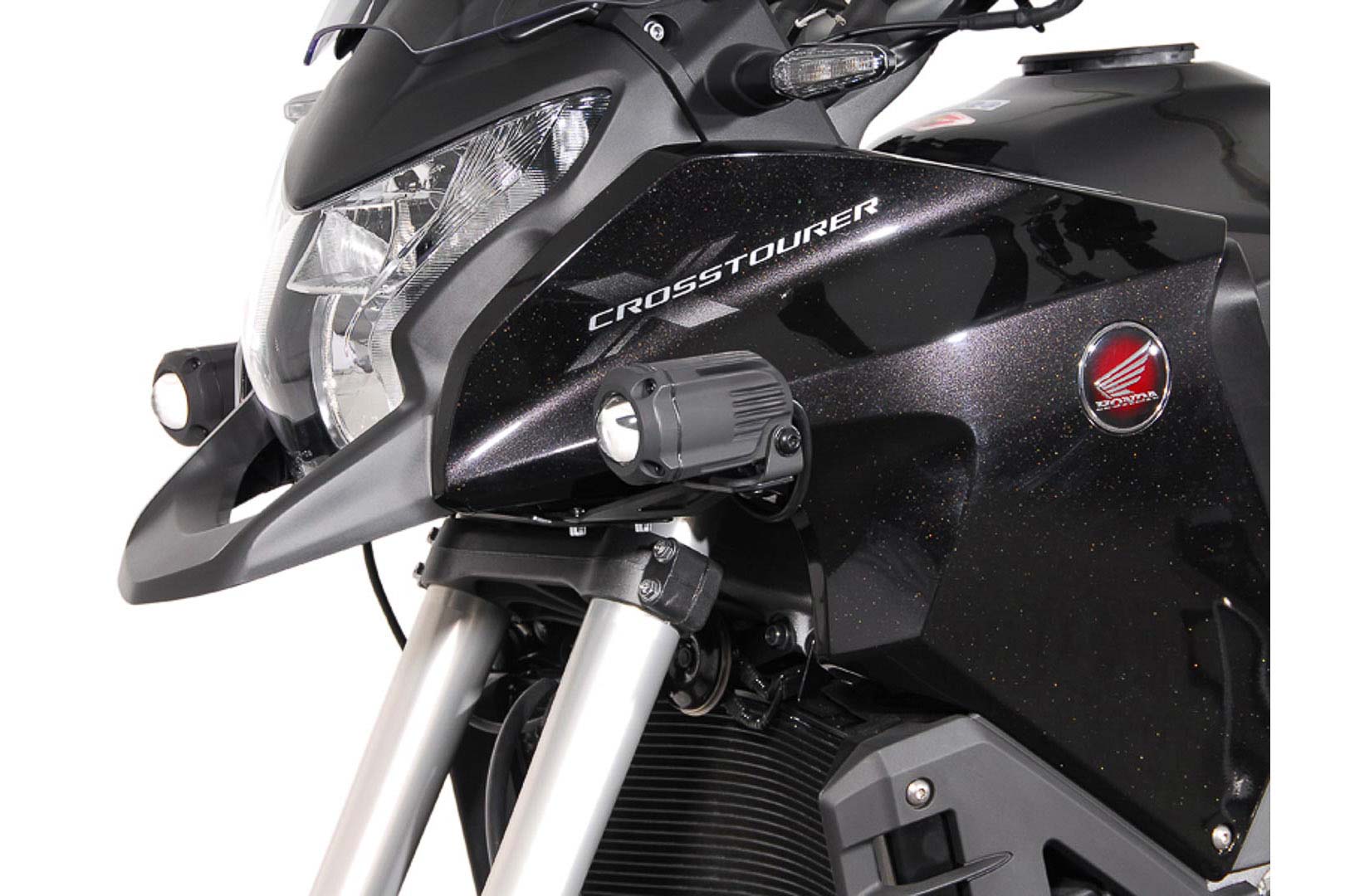 SW-Motech Light mounts - Black. Honda Crosstourer (11-)., black
