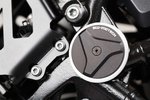 SW-Motech フレームキャップセット - ブラック。BMW R1200GS, R1200/1250RT, R1250GS.