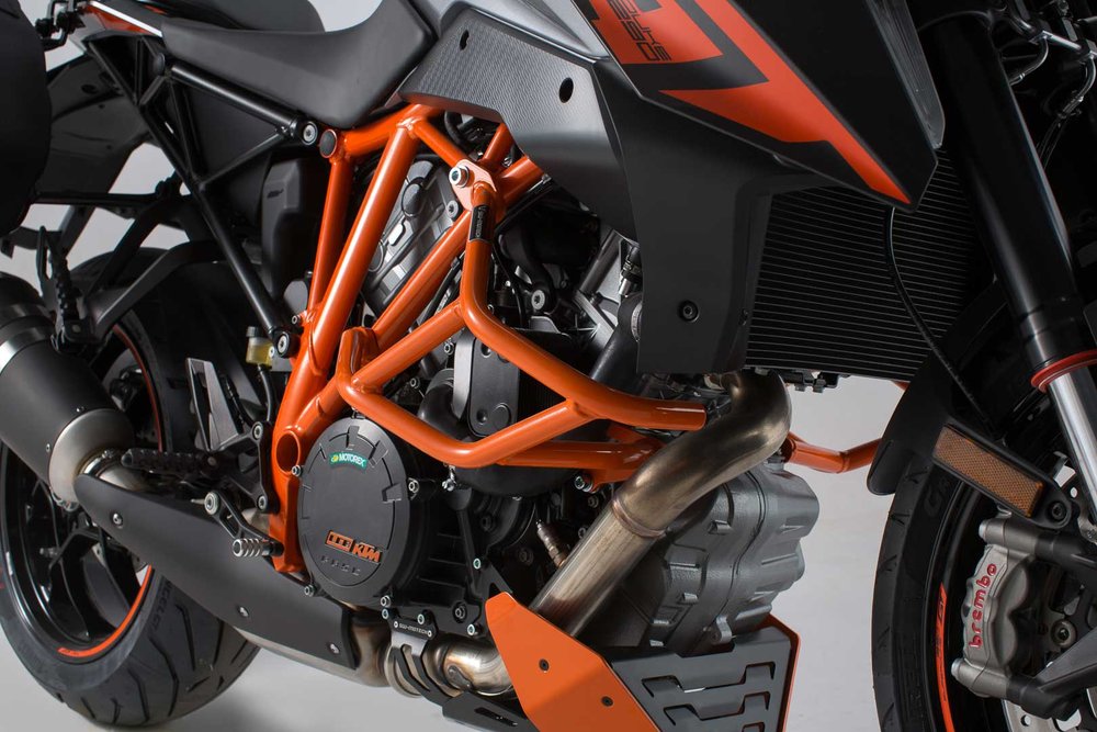 SW-Motechクラッシュバー - オレンジ。KTM 1290 スーパーデューク R / GT.