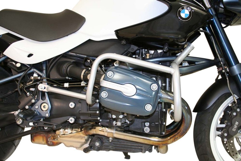 SW-モテッククラッシュバー-シルバー。BMW R 1150 R /ロックスター(04-06)。