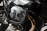 SW-モテッククラッシュバー-ブラック。BMW R nineT モデル (14-).