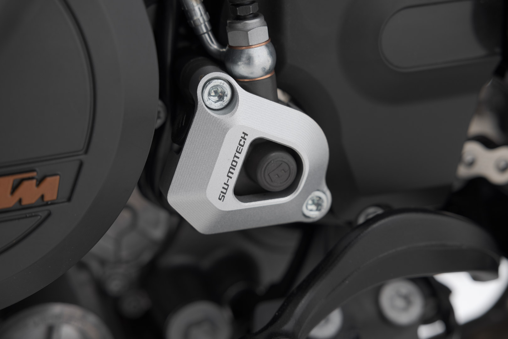 SW-Motech Kupplungsnehmerzylinder-Schutz - Silbern. KTM Modelle., silber