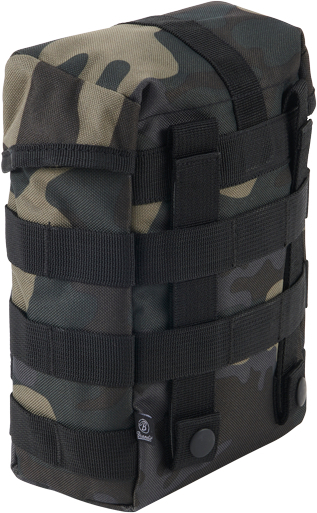Side view of Brandit Molle Pouch Fire Bag, green for Men
