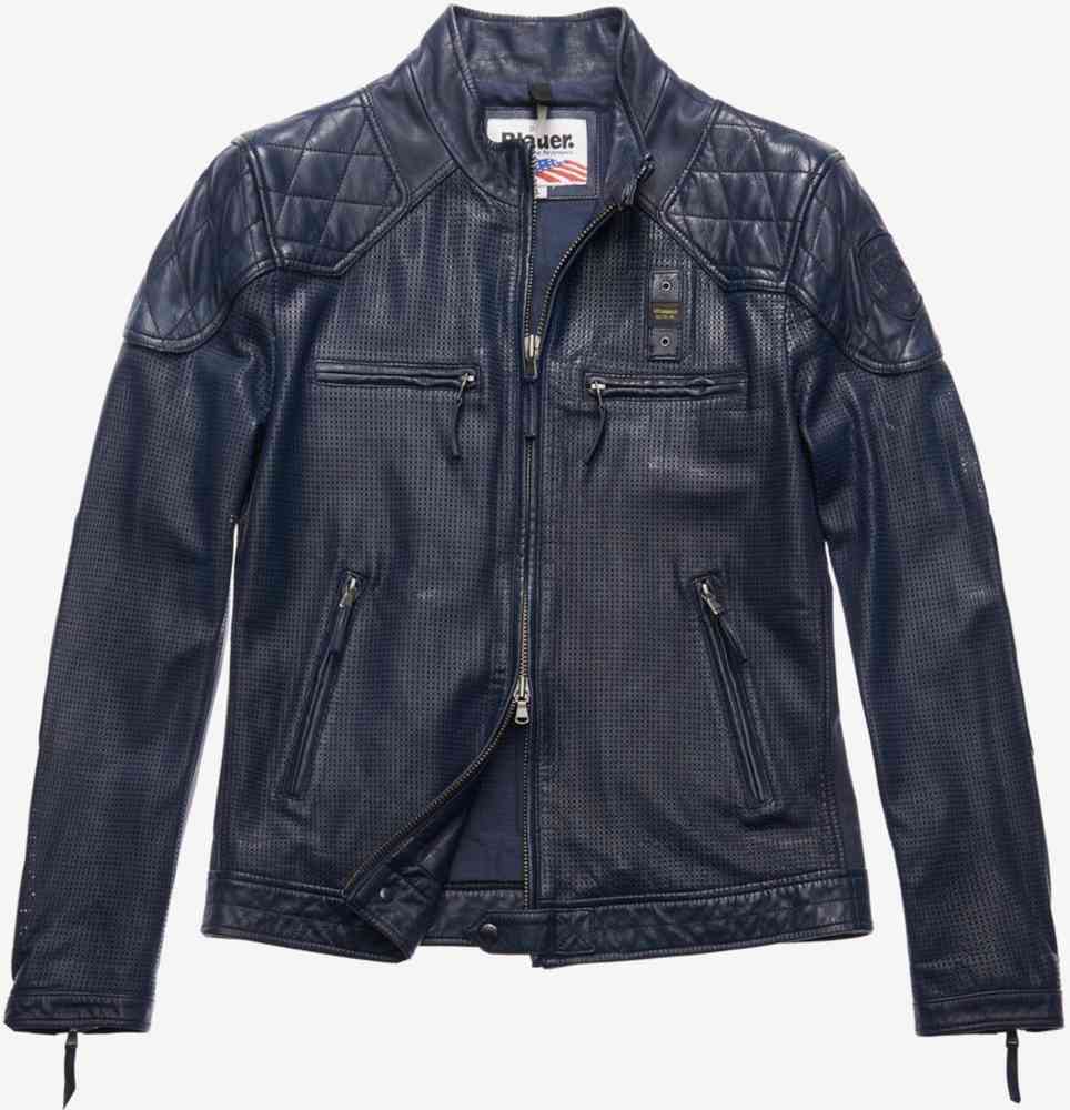 Blauer leather new arrivals jacket mens