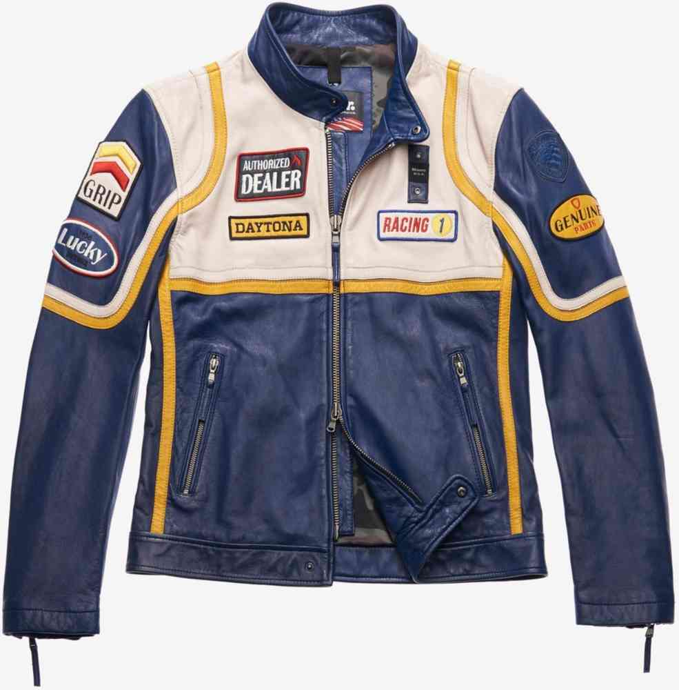 Blauer leather new arrivals jacket mens