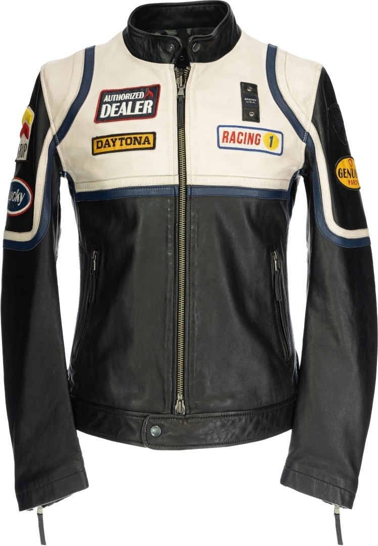 Blauer USA Anderson Leather Jacket, black, Size 2XL, black, Size 2XL