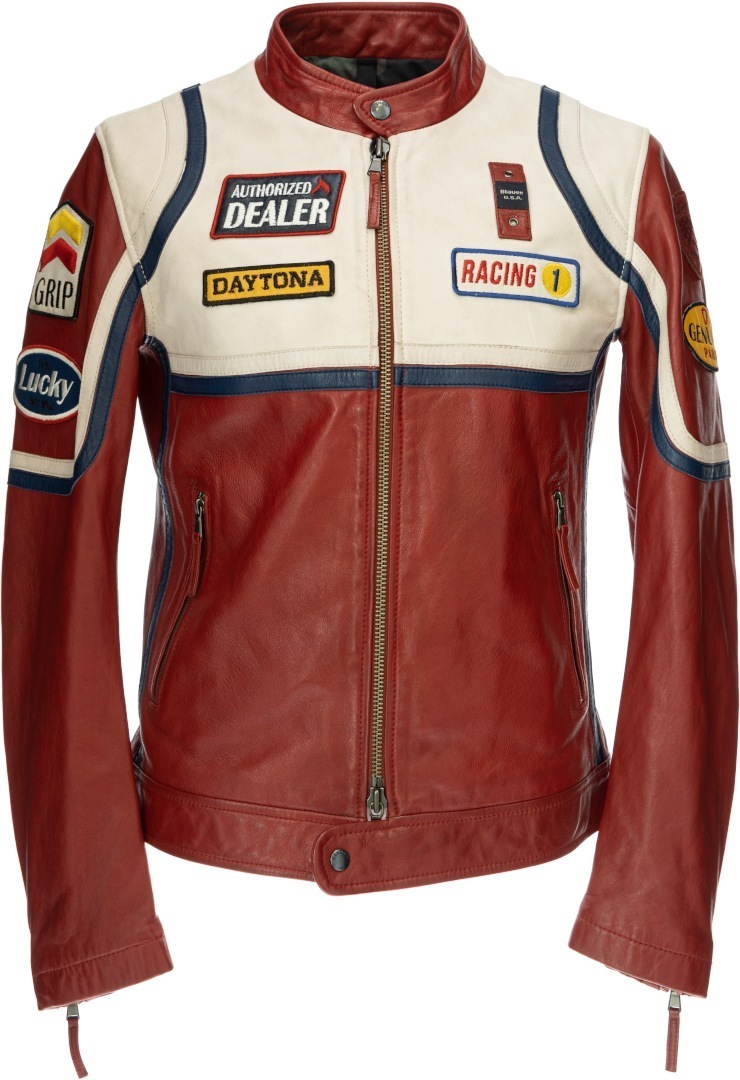 Image of Blauer USA Anderson Giacca in pelle, rosso, dimensione 2XL