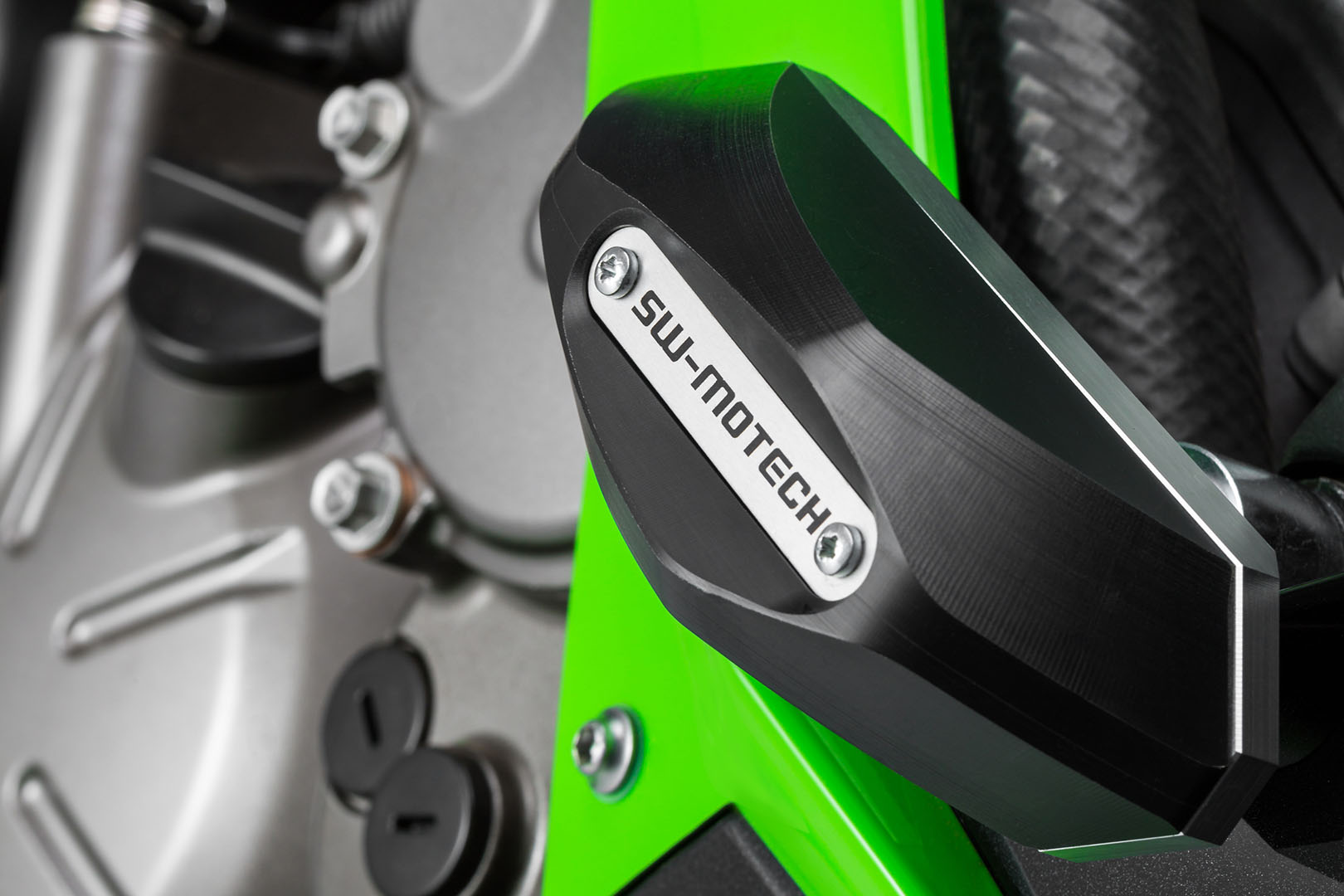 SW-Motech Slider set for frame - Black. Kawasaki Ninja ZX-6R 636 (13-)., black