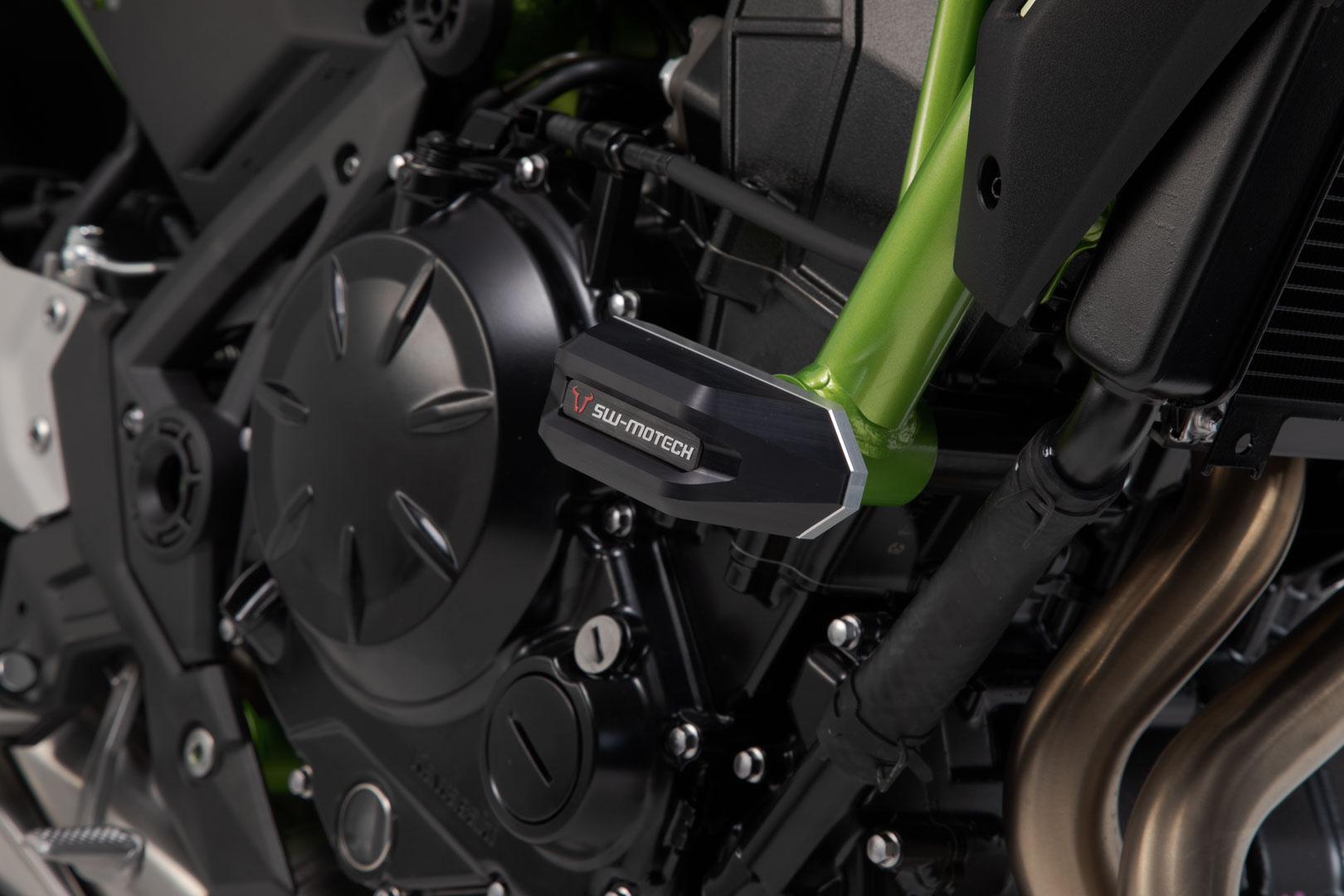 SW-Motech Slider set for frame - Black. Kawasaki Z650 (16-)., black