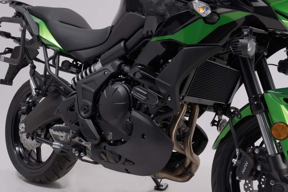 SW-Motech Frame skyder kit - Sort. Kawasaki Versys 650 (14-21).