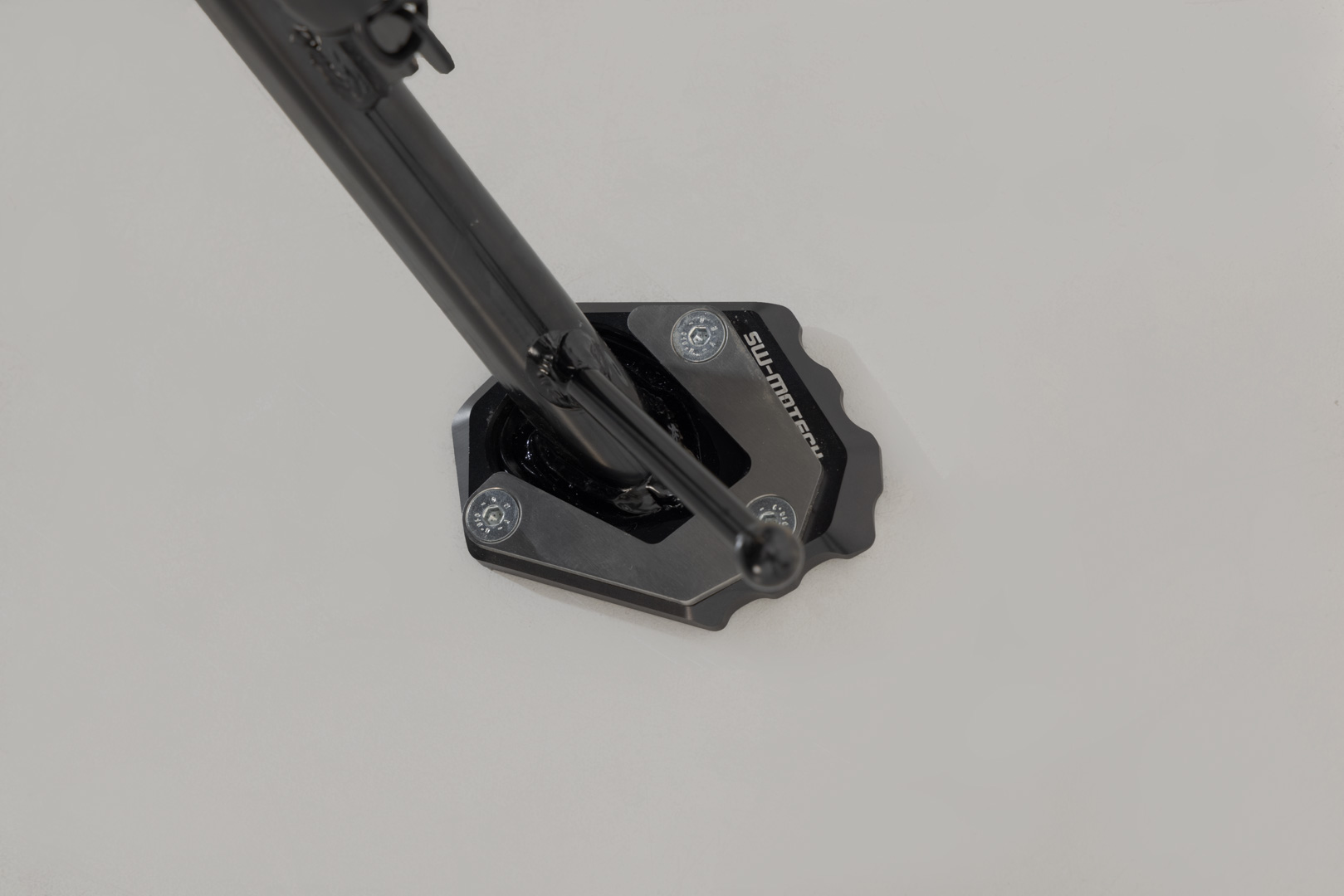 SW-Motech Extension for side stand foot - Black/Silver. Honda VFR800X (15-),CB/R models., silver