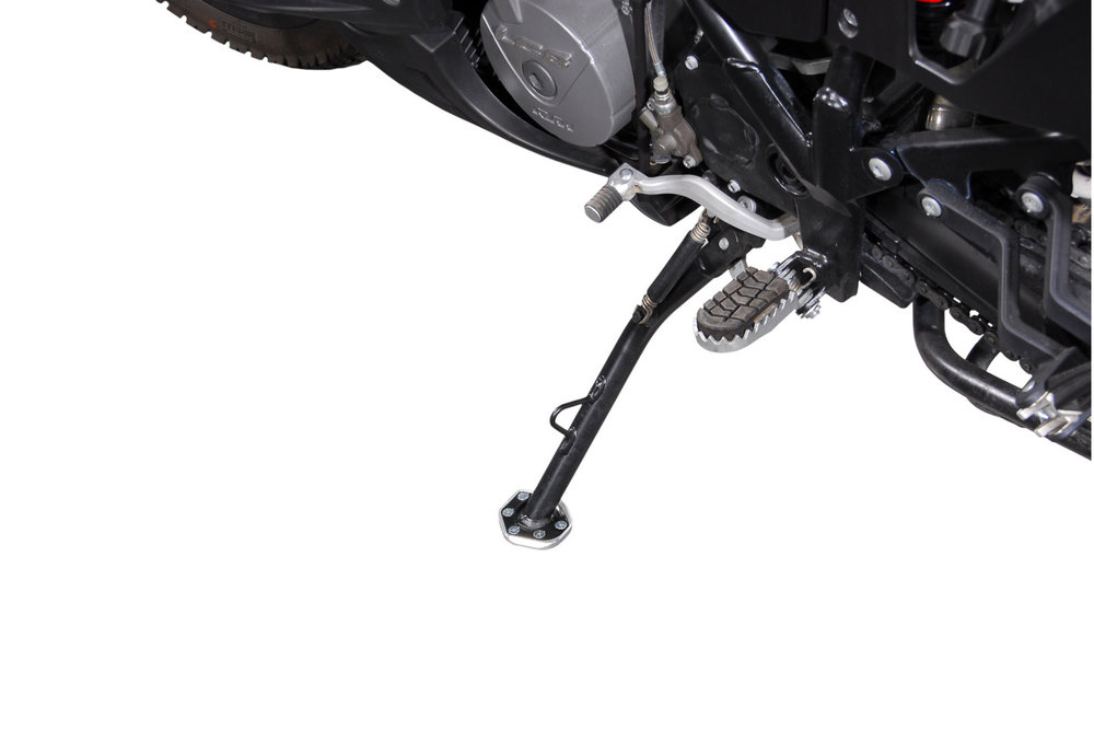 Extensión SW-Motech para pie de soporte lateral - Negro/Plata. Modelos KTM / Husqvarna (06-).