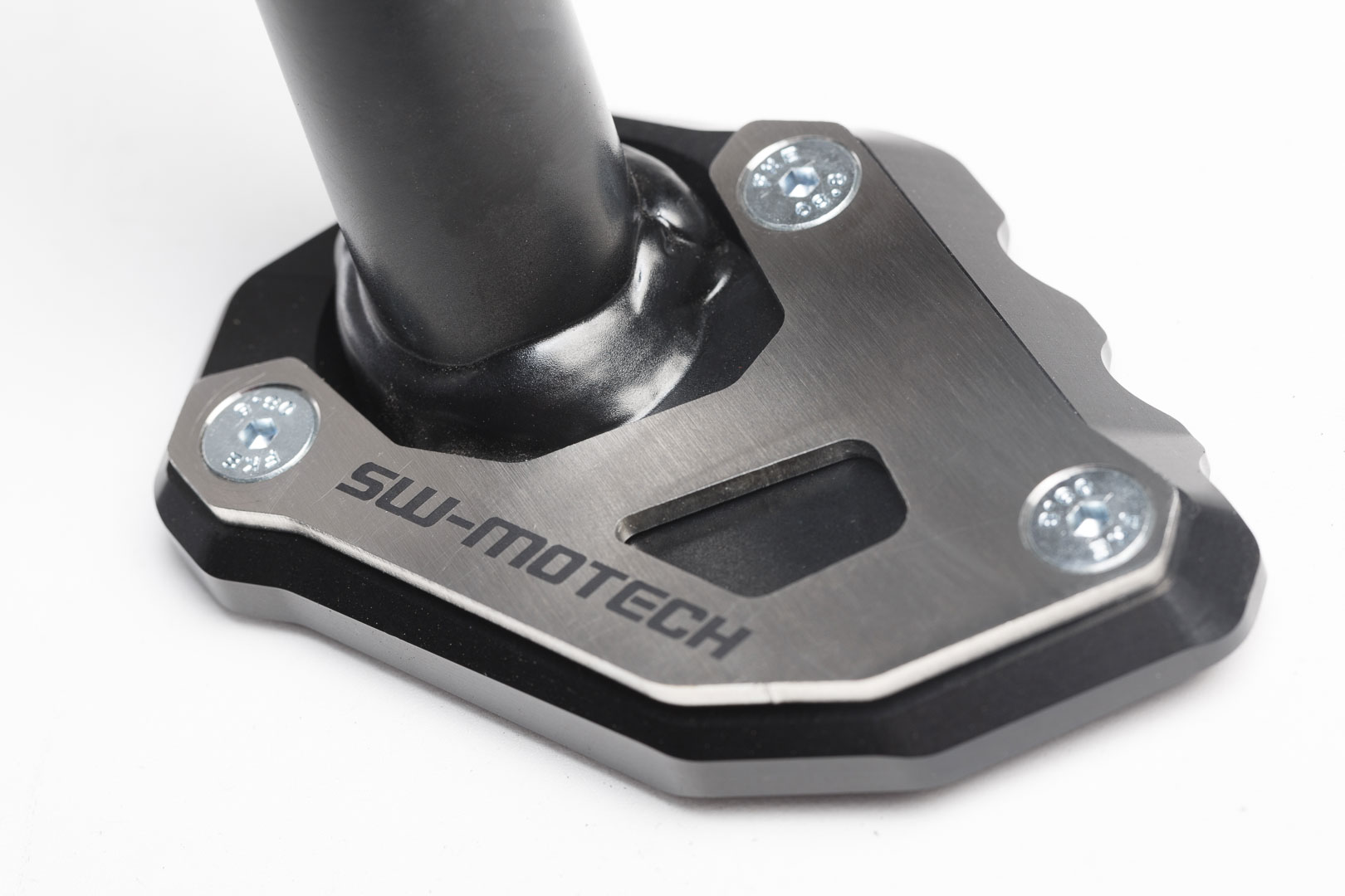 SW-Motech Extension for side stand foot - Black/Silver. KTM 1050/1090/1190 Adv,1290 SAdv., silver