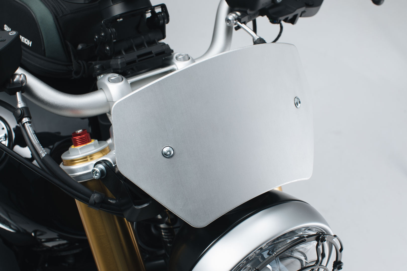 SW-Motech Windscreen - Silver. BMW R nineT (14-)., silver, Size One Size