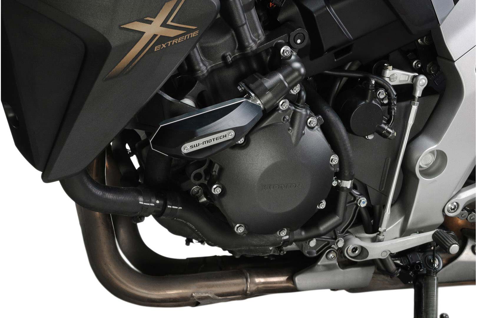 SW-Motech Slider set for frame - Black. Honda CB 1000 R (08-17)., black