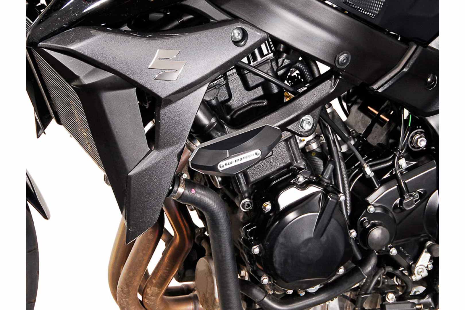 SW-Motech Slider set for frame - Black. Suzuki GSR 750 (11-16)., black