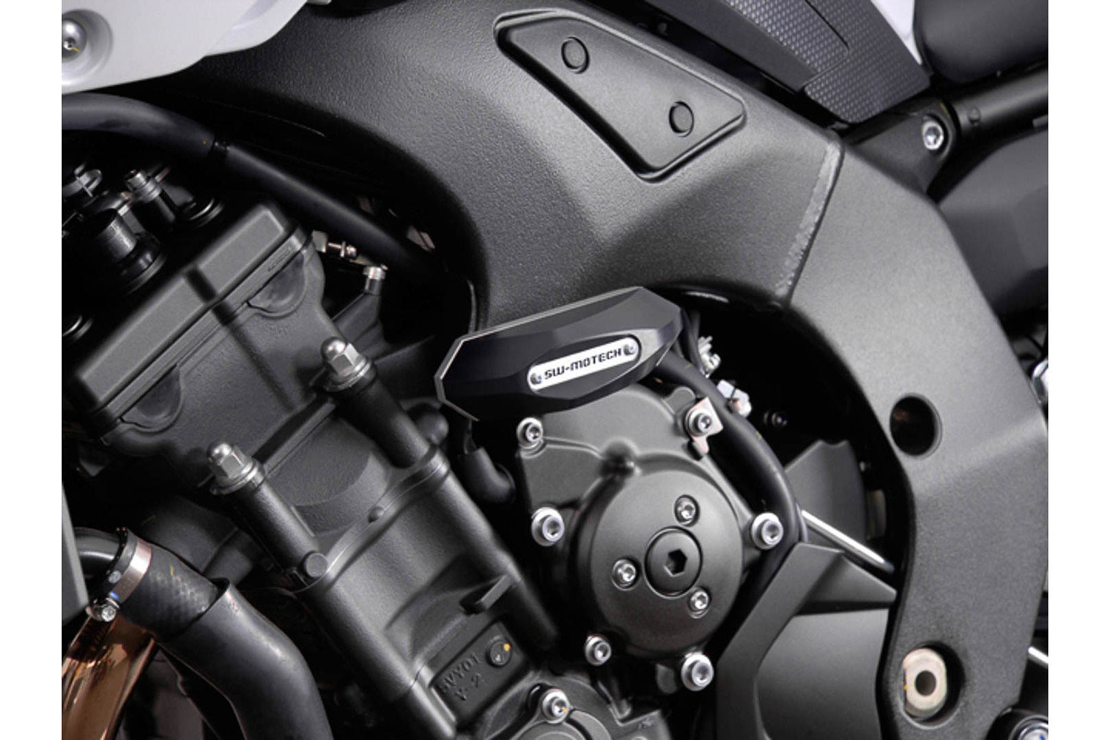 SW-Motech Slider set for frame - Black. Yamaha FZ8/FZ8 Fazer (10-)., black