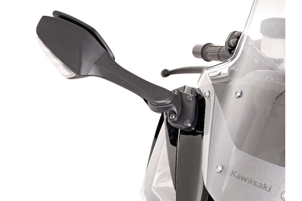 SW-Motech 拡張プロファイル ブラック - 川崎 ZX 6R 636 をミラー/10R