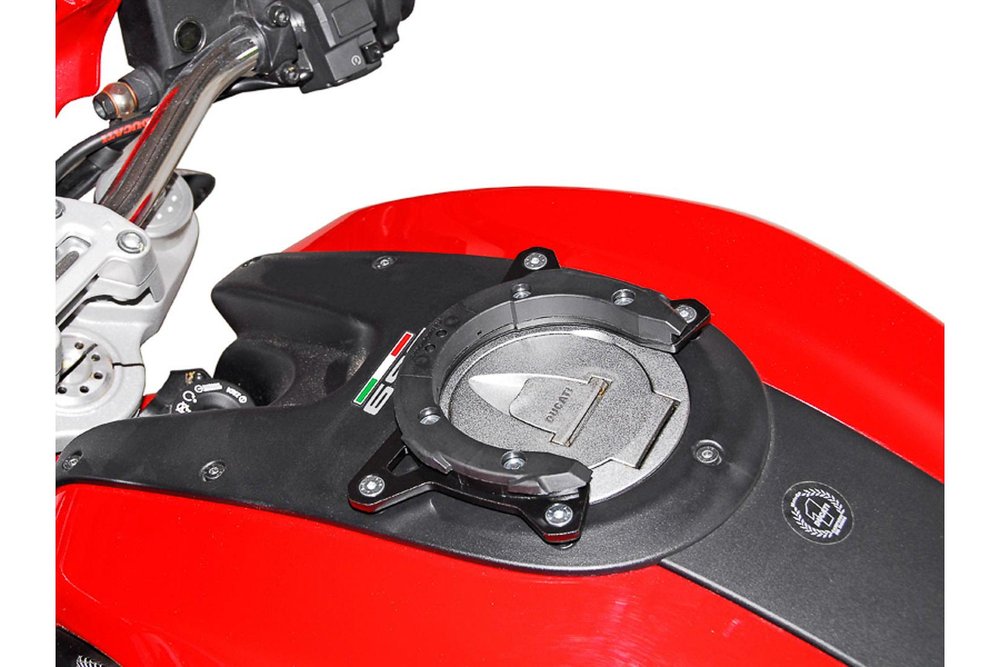 SW-Motech EVO tankring - Zwart. Ducati Monster 696/1100.