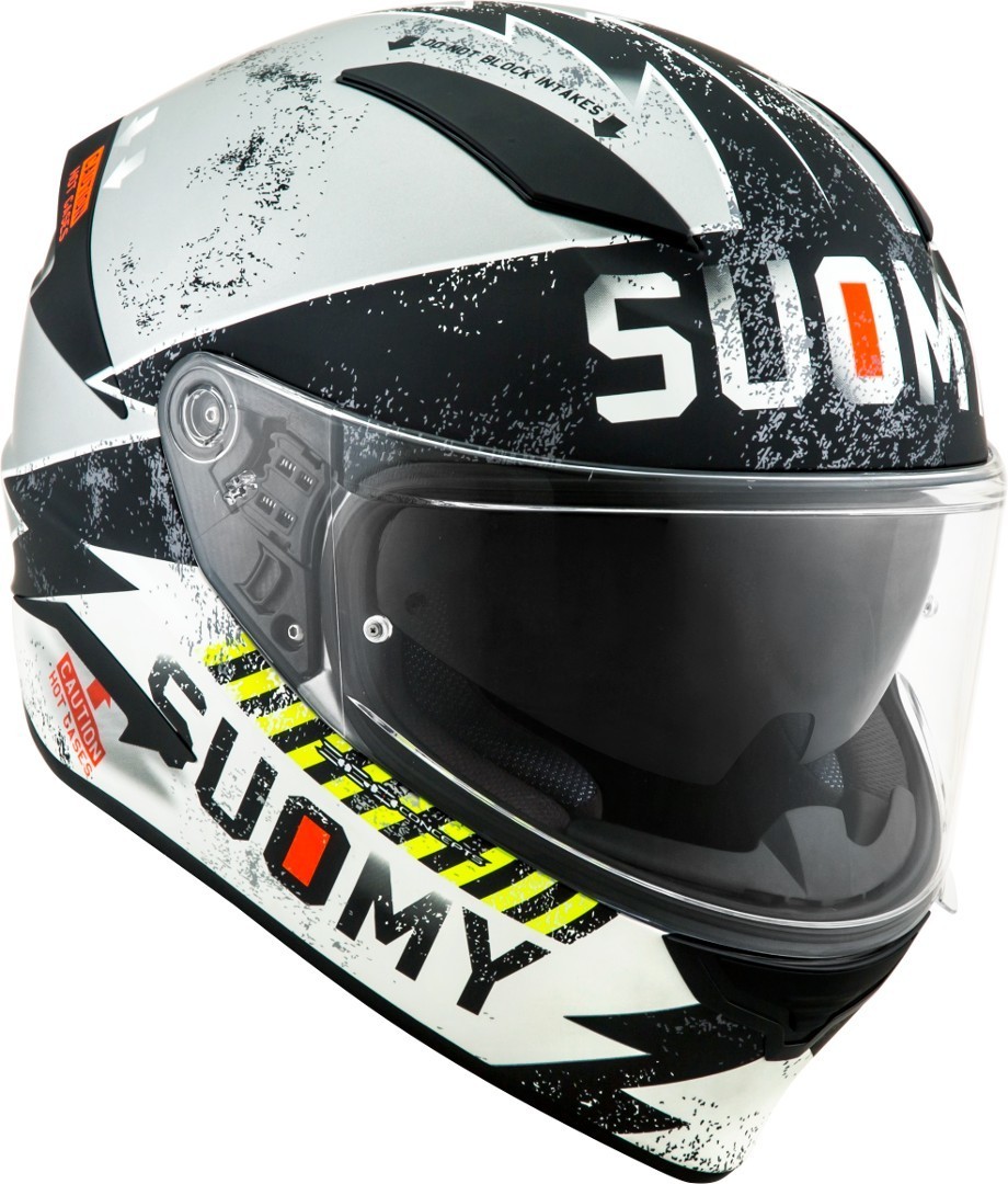 Suomy Speedstar Propeller Helmet, black-silver, Size L, black-silver, Size L