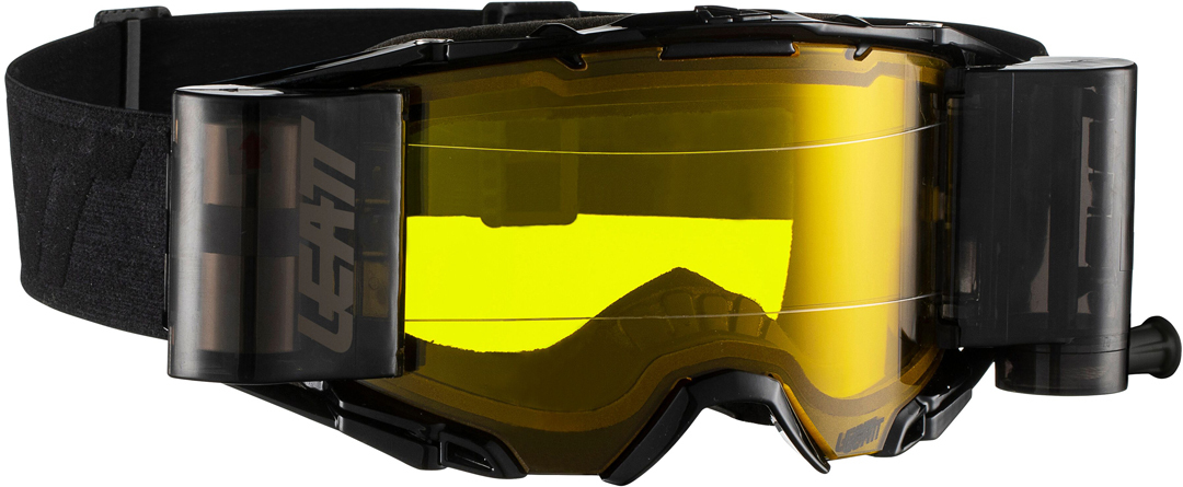 Leatt Velocity 6.5 Roll-Off Motocross Goggles, black-grey, black-grey, Size One Size