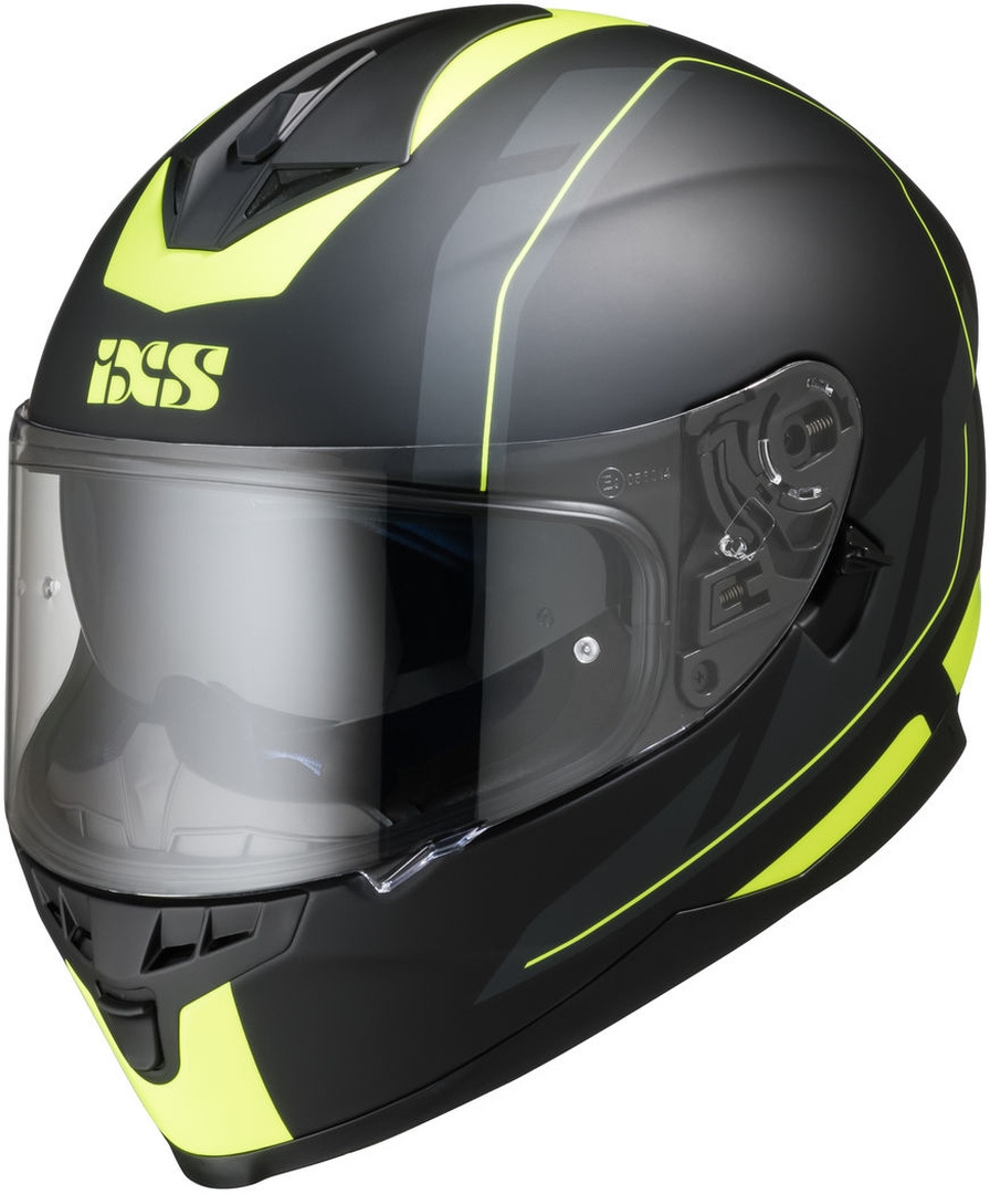 Image of IXS 1100 2.0 Casco del motociclo, nero-giallo, dimensione 2XL