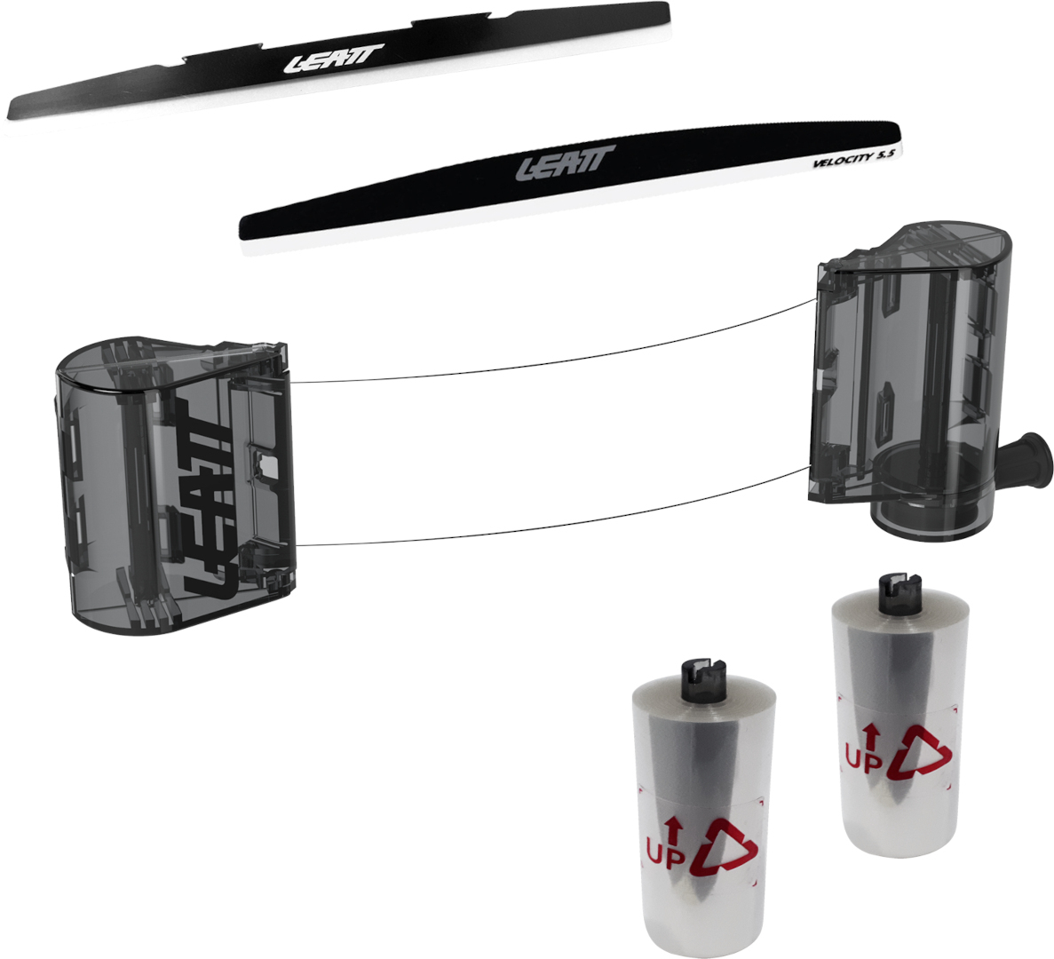 Leatt Widevision 48mm Roll-Off Set, clear, clear, Size One Size