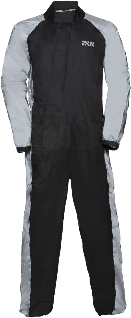 IXS Orca Reflex One Piece Rainsuit, black-silver, Size 3XL, black-silver, Size 3XL