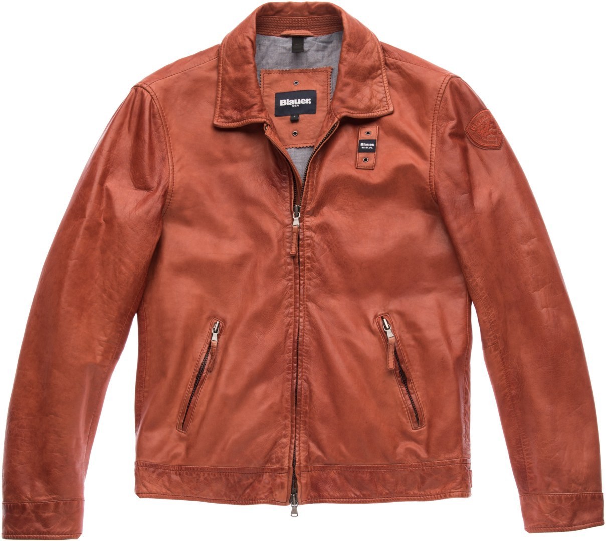 Image of Blauer USA Jackson Giacca in pelle, rosso, dimensione S