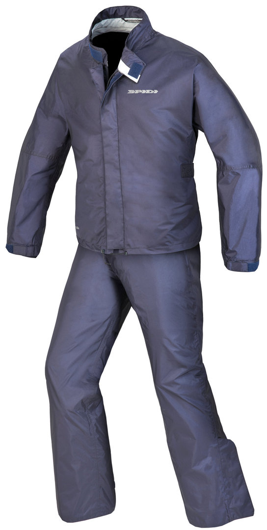Spidi Compatto 2 H2Out Two Piece Motorcycle Rain Suit, blue, Size L, blue, Size L