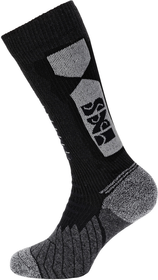 IXS 365 Short Motorcycle Socks, black-grey, Size 36 38, black-grey, Size 36 38
