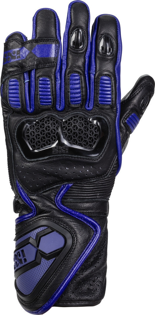 IXS Sport LD RS-200 2.0 Motorcycle Gloves, black-blue, Size S, black-blue, Size S