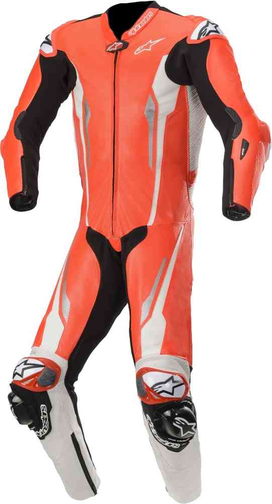 Alpinestars Racing Absolute Tech-Air ワンピース穿孔オートバイの革のスーツ