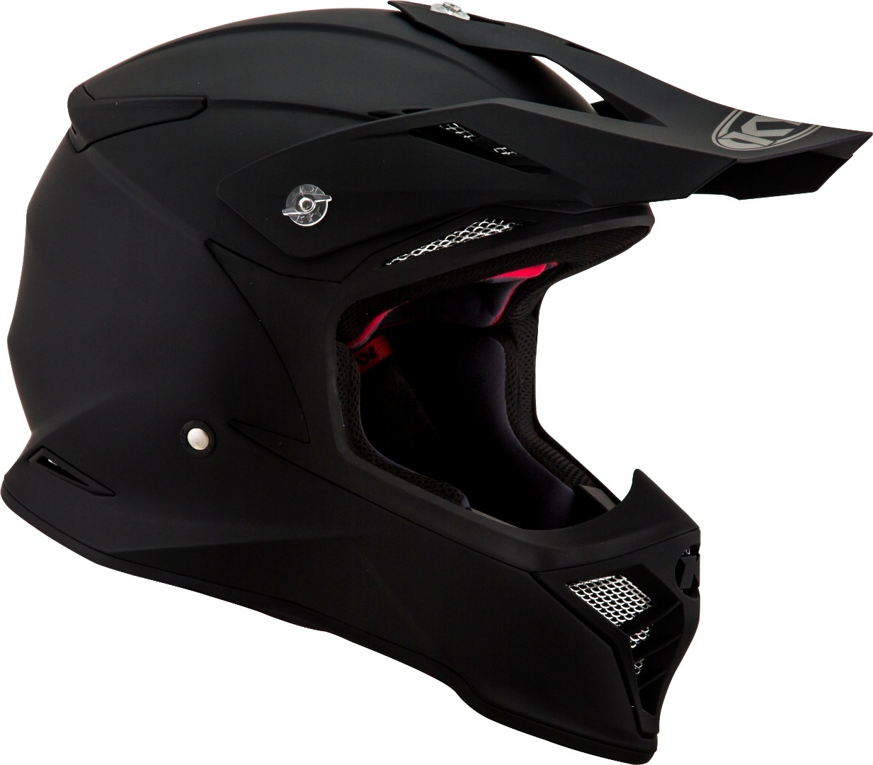 KYT Skyhawk Plain Motocross Helmet, black, Size S, black, Size S
